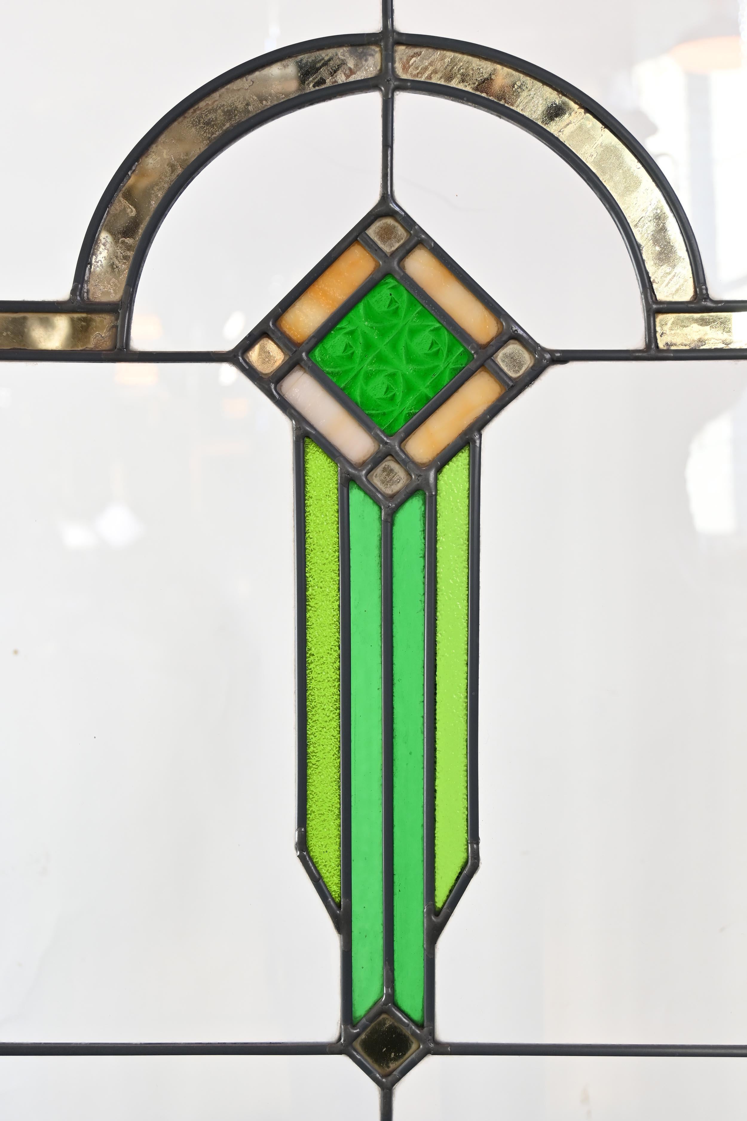 prairie style stained glass