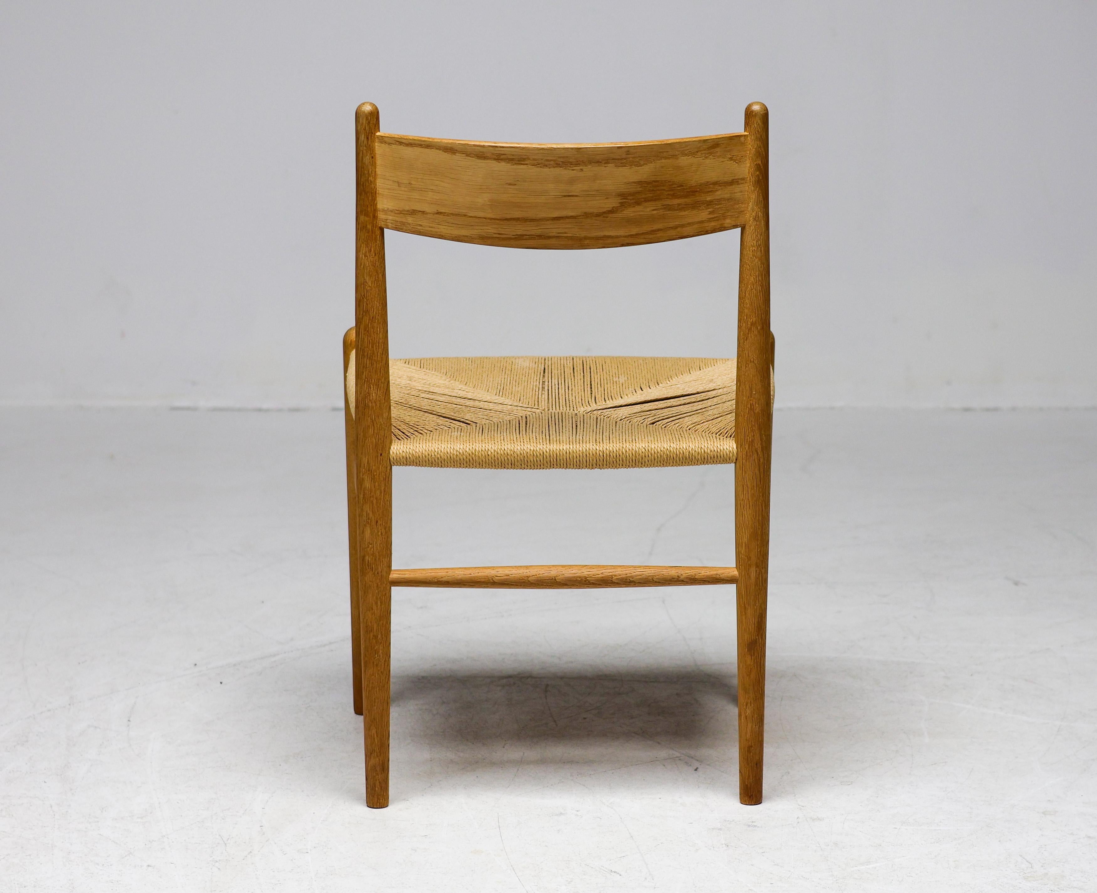 Matching CH36 Dining Chairs, Soap Treated Oak by Hans J. Wegner for Carl Hansen For Sale 1