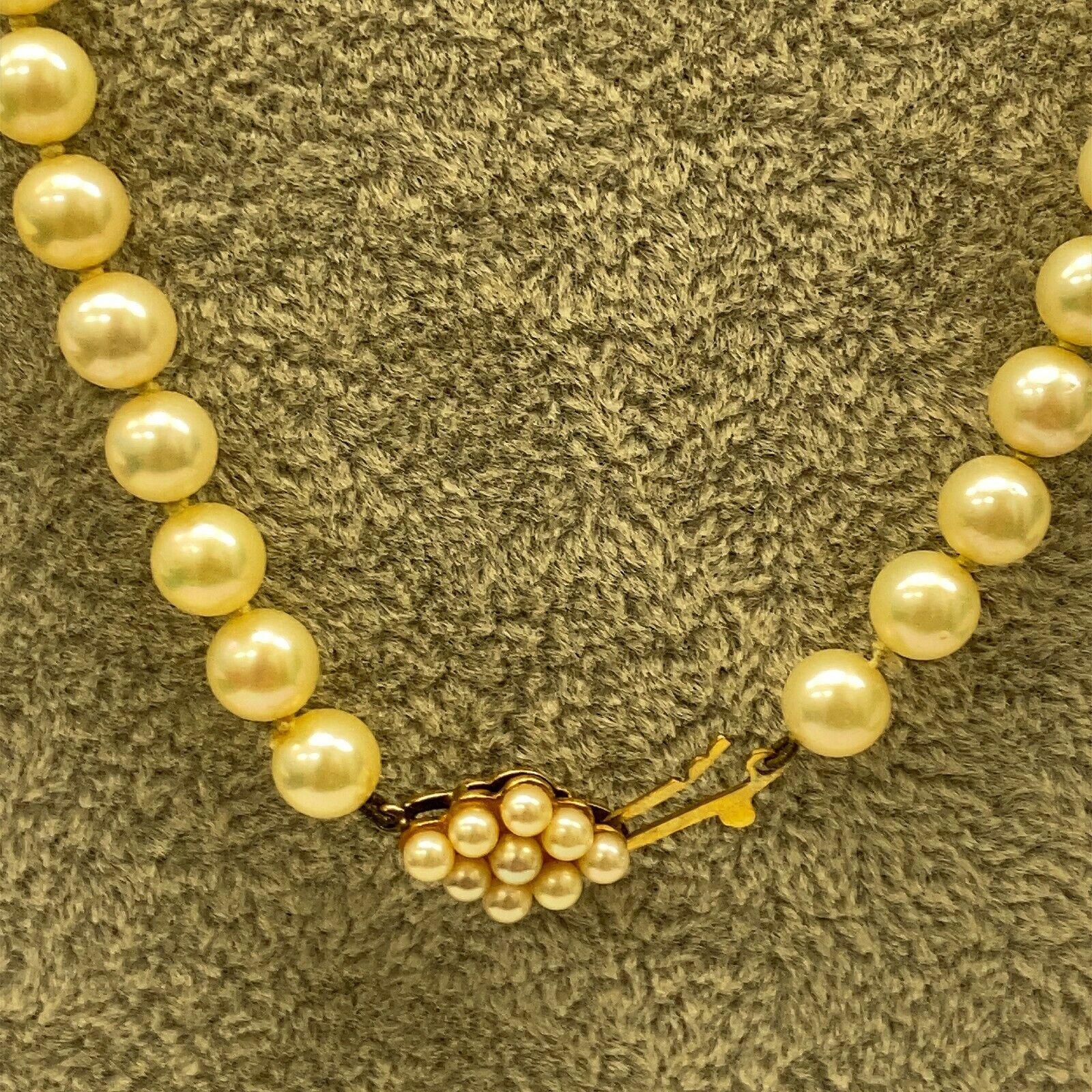 Passende Zuchtperlenkette mit 9-Cultur-Perlen-Verschluss im Zustand „Hervorragend“ im Angebot in London, GB