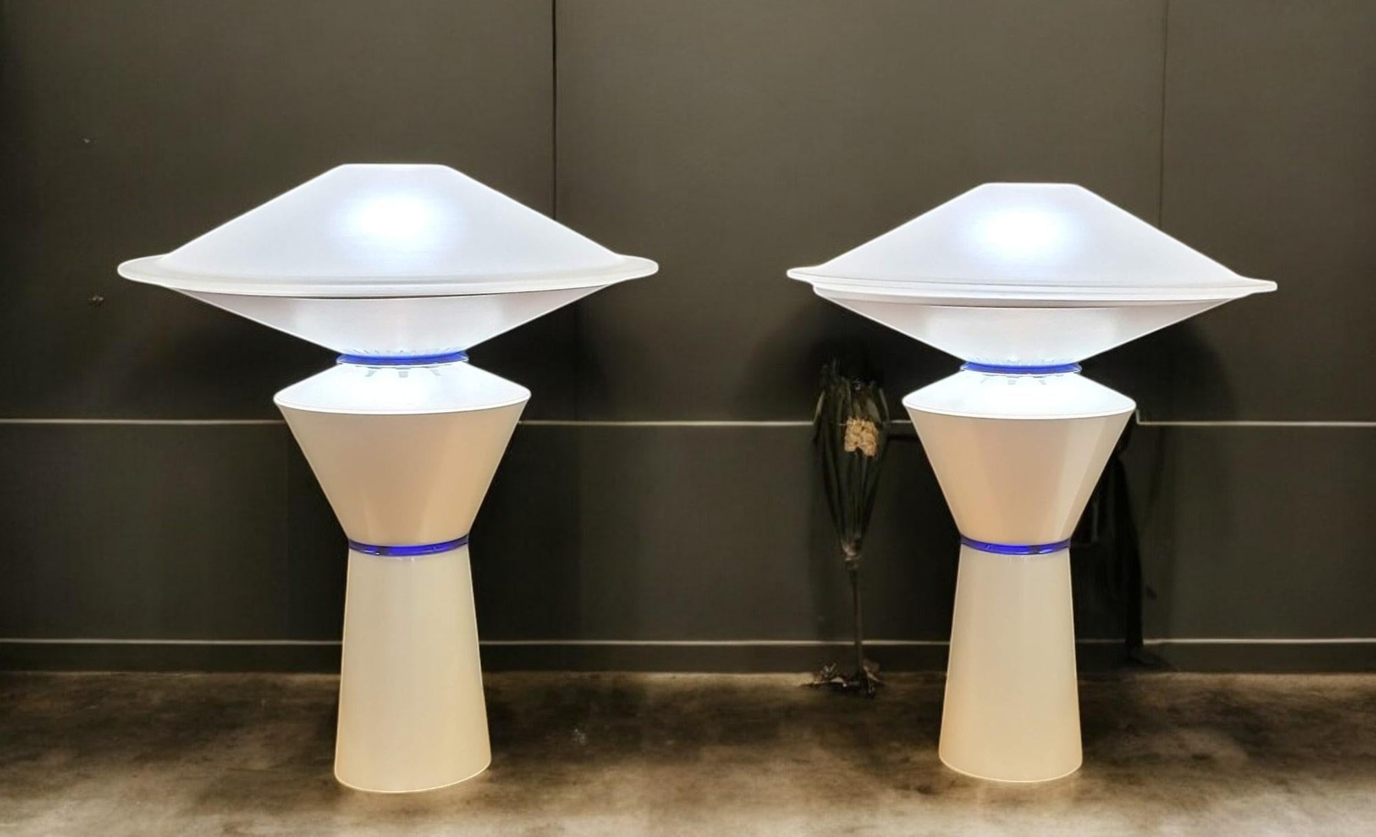 Pair of Post-Modern Table Lamps Designed by Pier Giuseppe Ramella For Sale 7
