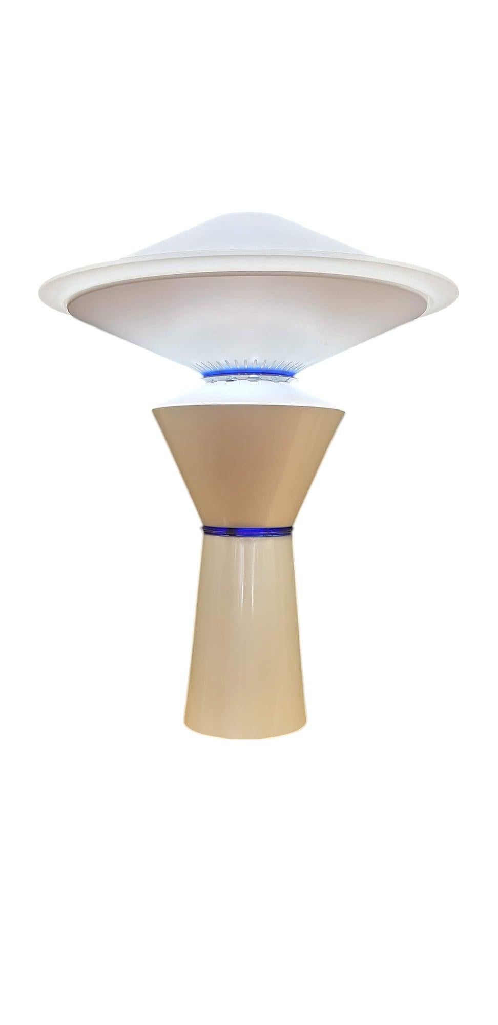 Pair of Post-Modern Table Lamps Designed by Pier Giuseppe Ramella In Excellent Condition For Sale In North Palm Beach, FL