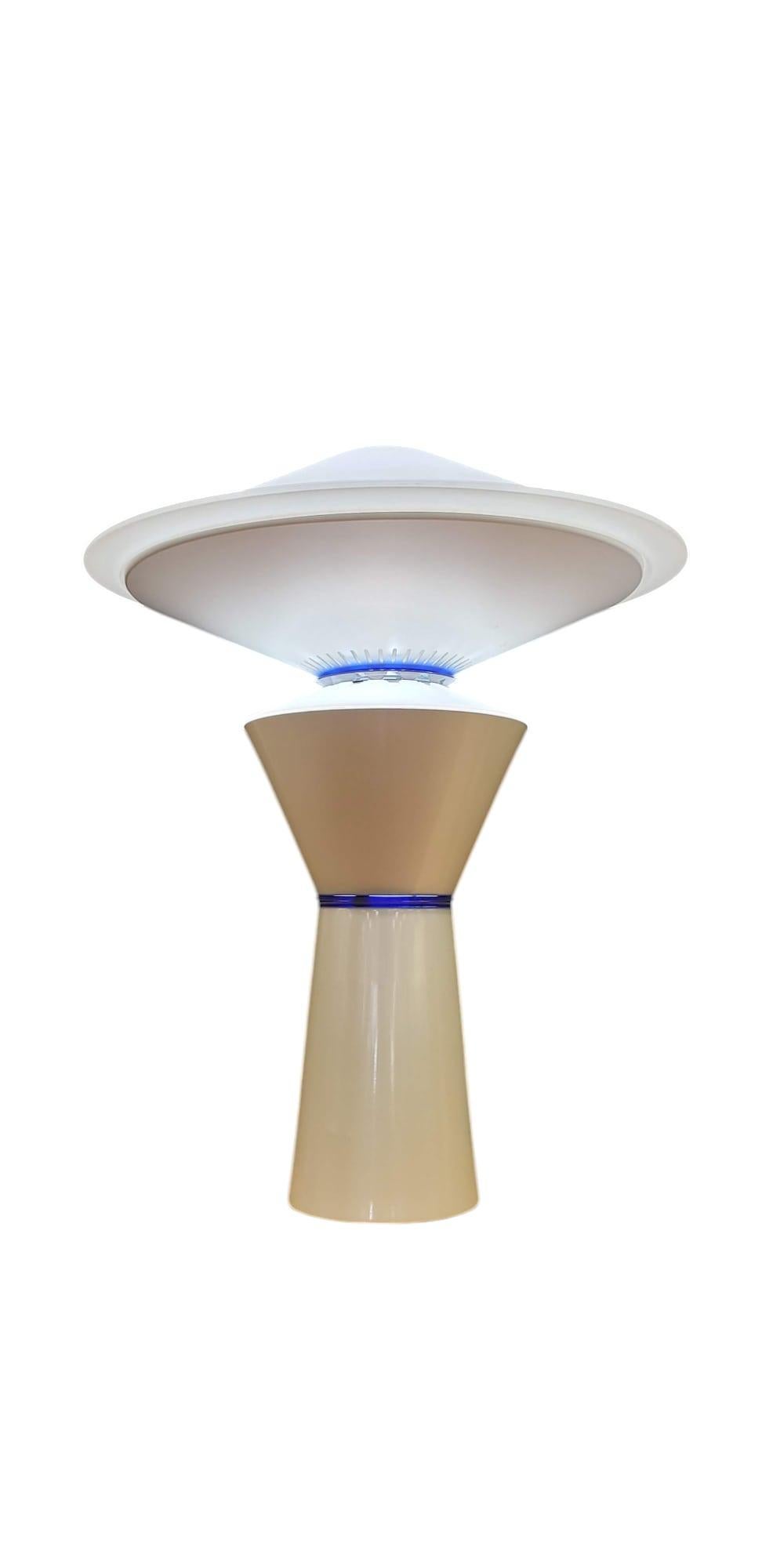 Late 20th Century Pair of Post-Modern Table Lamps Designed by Pier Giuseppe Ramella For Sale