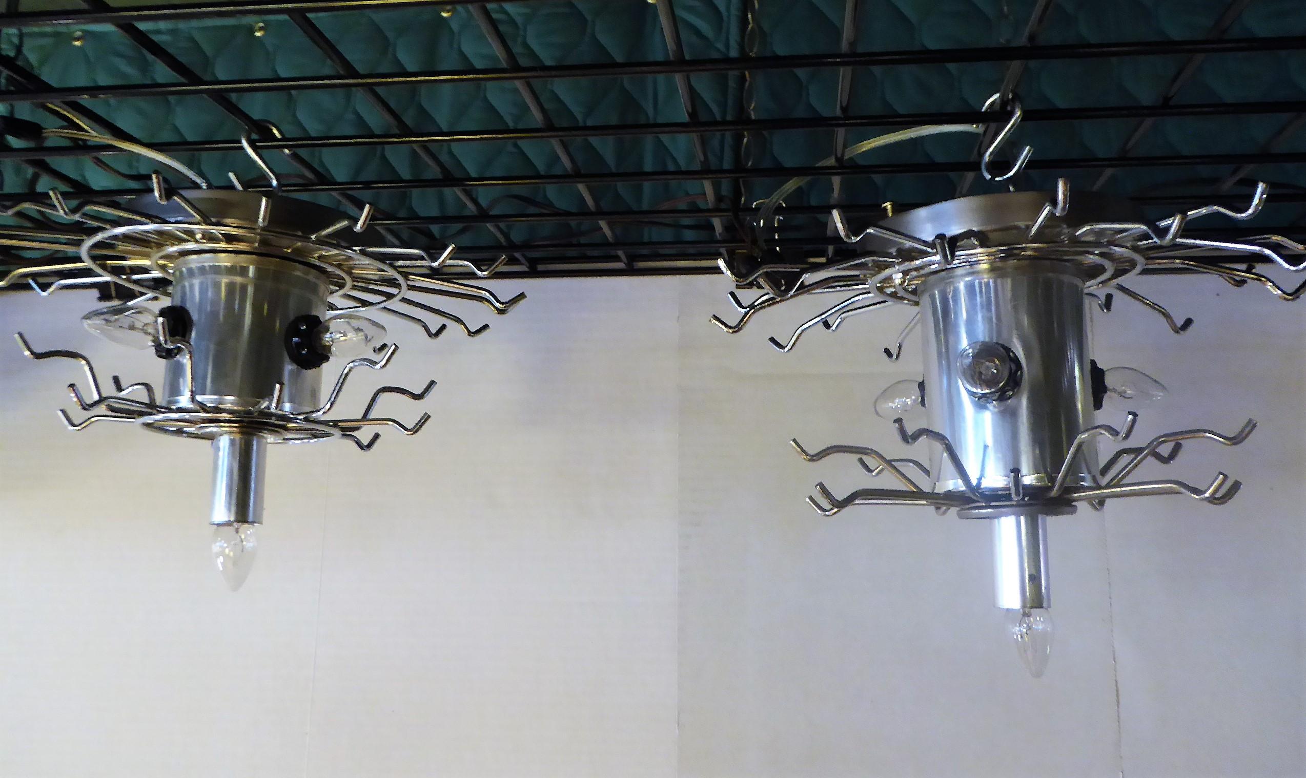 Matching Modern Two-Tier Lucite Flush Mount Lights 4