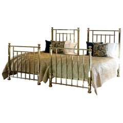 Matching of Pair of Twin Brass Antique Beds, MPS42