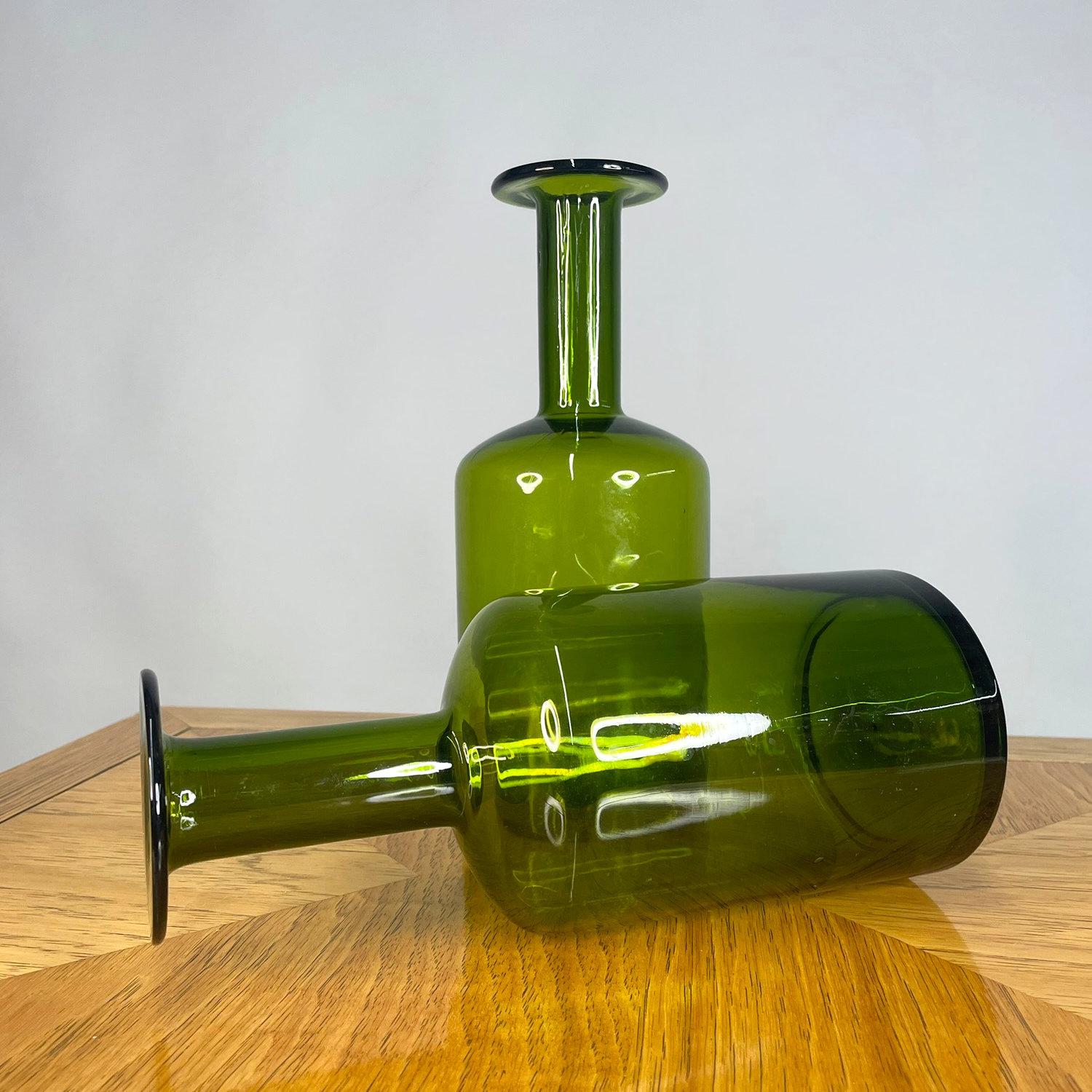 Vetro artistico Vasi in vetro danese coordinati Otto Brauer per Holmgaard Greene & Greene in vendita