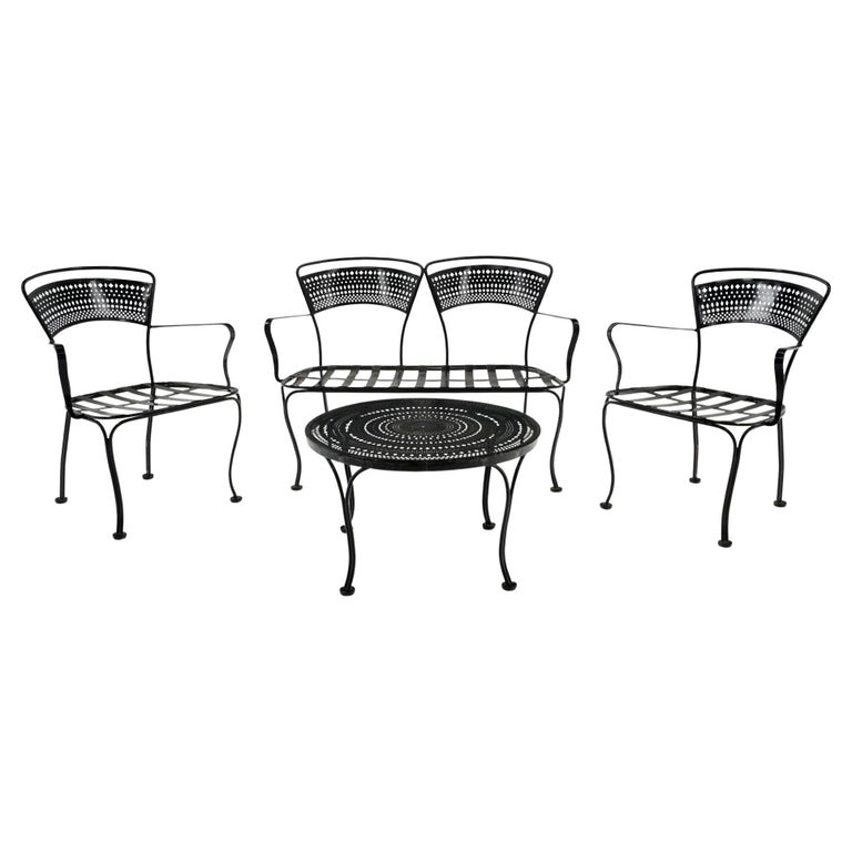 Matching Outdoor / Patio Set Settee, Pair of Chairs and Coffee Table