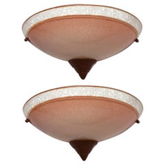 Matching Pair of 1930s Art Deco Wall Light Sconces