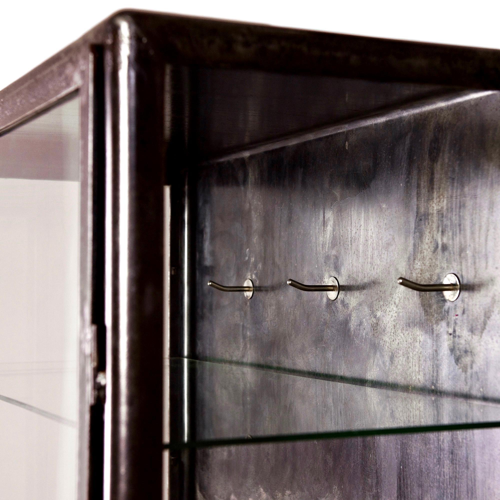 Mid-20th Century 1930s Iron and Glass Vitrine from Belgium