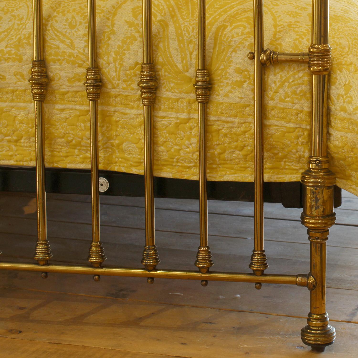 19th Century Matching Pair of Antique Brass Beds made for Charles Jenner of Edinburgh MP64