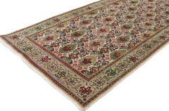 Matching Pair of Antique Persian Tabriz Runners with Arts & Crafts Style
