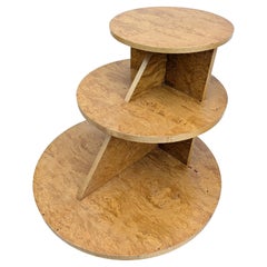 Matching Pair Of Art Deco 3 Tiered Modernist tables by Hille, England, c 1930