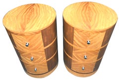 Matching Pair of Art Deco Bedside Cabinets, circa 1930