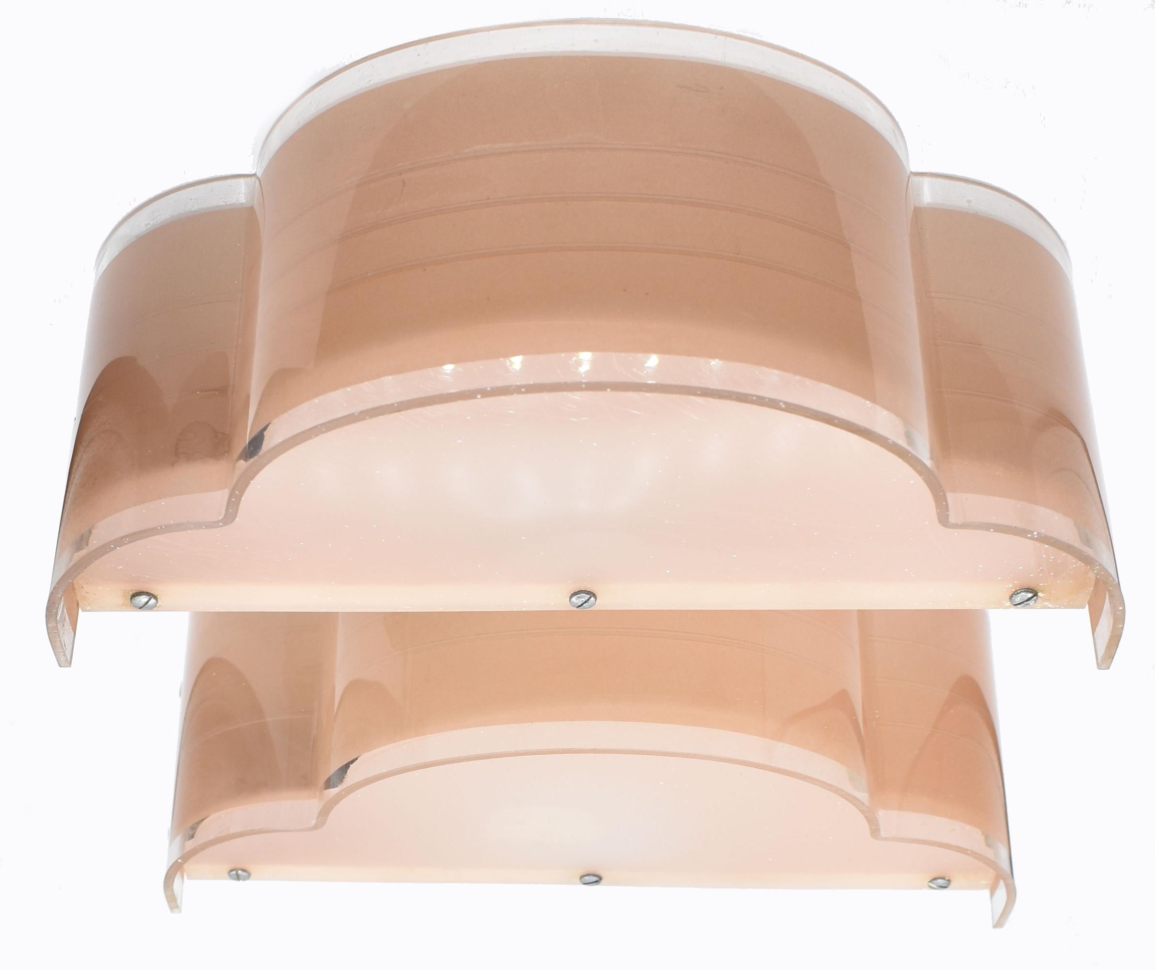 Coppia di lampade da parete a forma di nuvola in stile Art Déco, circa 1930 in vendita 7