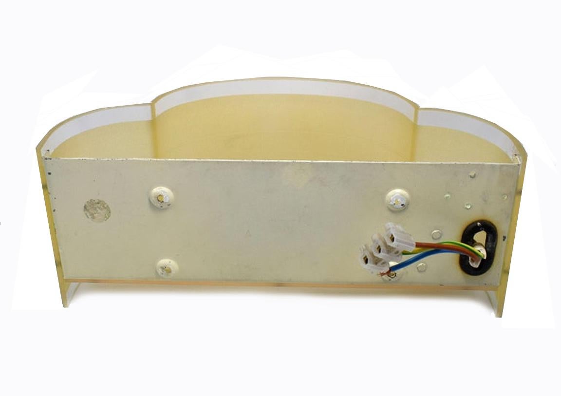Coppia di lampade da parete a forma di nuvola in stile Art Déco, circa 1930 in vendita 3