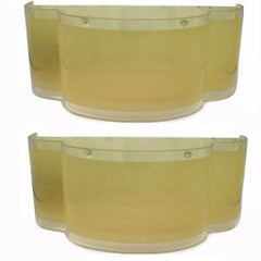 Matching Pair of Art Deco Cloud Shaped Wall Lights