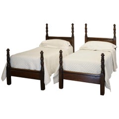 Antique Matching Pair of Beds WP26