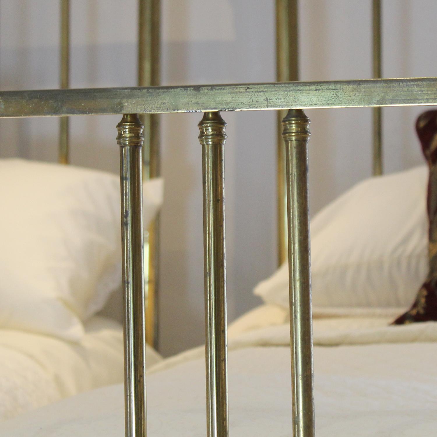 Edwardian Matching Pair of Brass Antique Beds MP49 For Sale