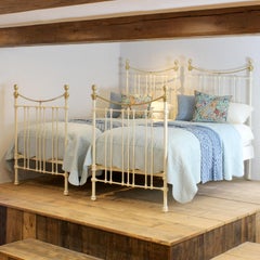 Matching Pair of Cream Beds, MP54