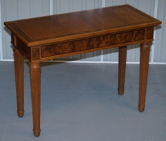 Passendes Paar David Linley-Konsolentische aus Wurzelnussholz, gestempelt 1993, 2 Stück