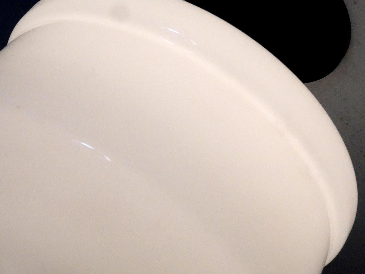 American Matching Pair of Large Early School House Flush Mounts For Sale