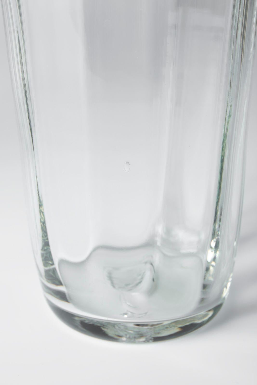 Coppia di grandi vasi di vetro abbinati di Don Shepard per Blenko in vendita 4