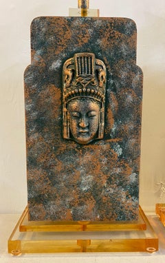 Matching Pair of Midcentury Asian Inspired Table Lamps, circa 1950