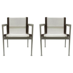 Matching Pair of Mid-Century Modern Outdoor Patio Armchairs by Richard Schultz