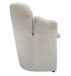 Matching Pair of Mid-Century Modern Upholstered Armchairs or Lounge Chairs