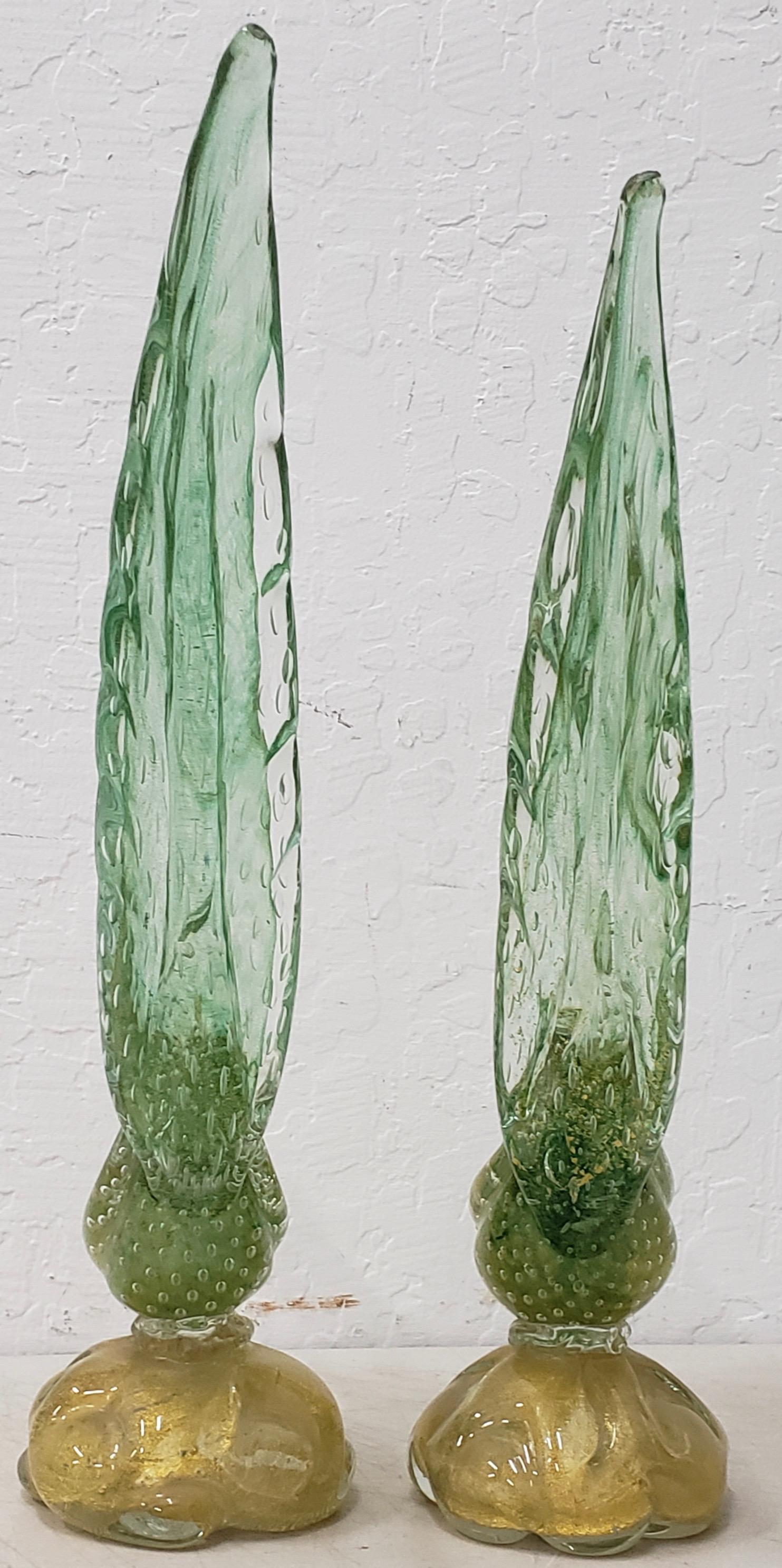 20th Century Matching Pair of Midcentury Murano Glass Birds, circa 1950s