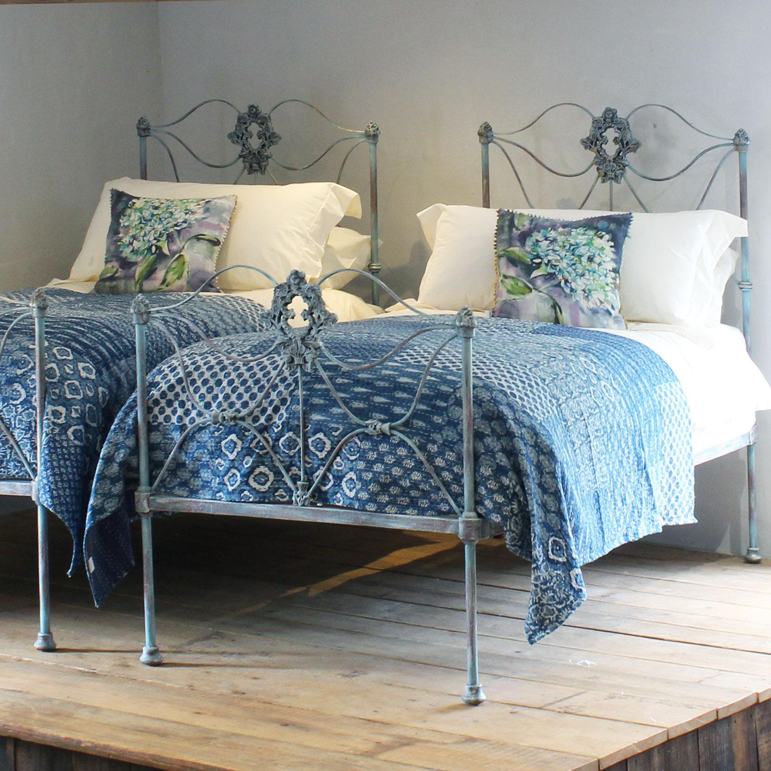 Victorian Matching Pair of Single Antique Beds, MP59