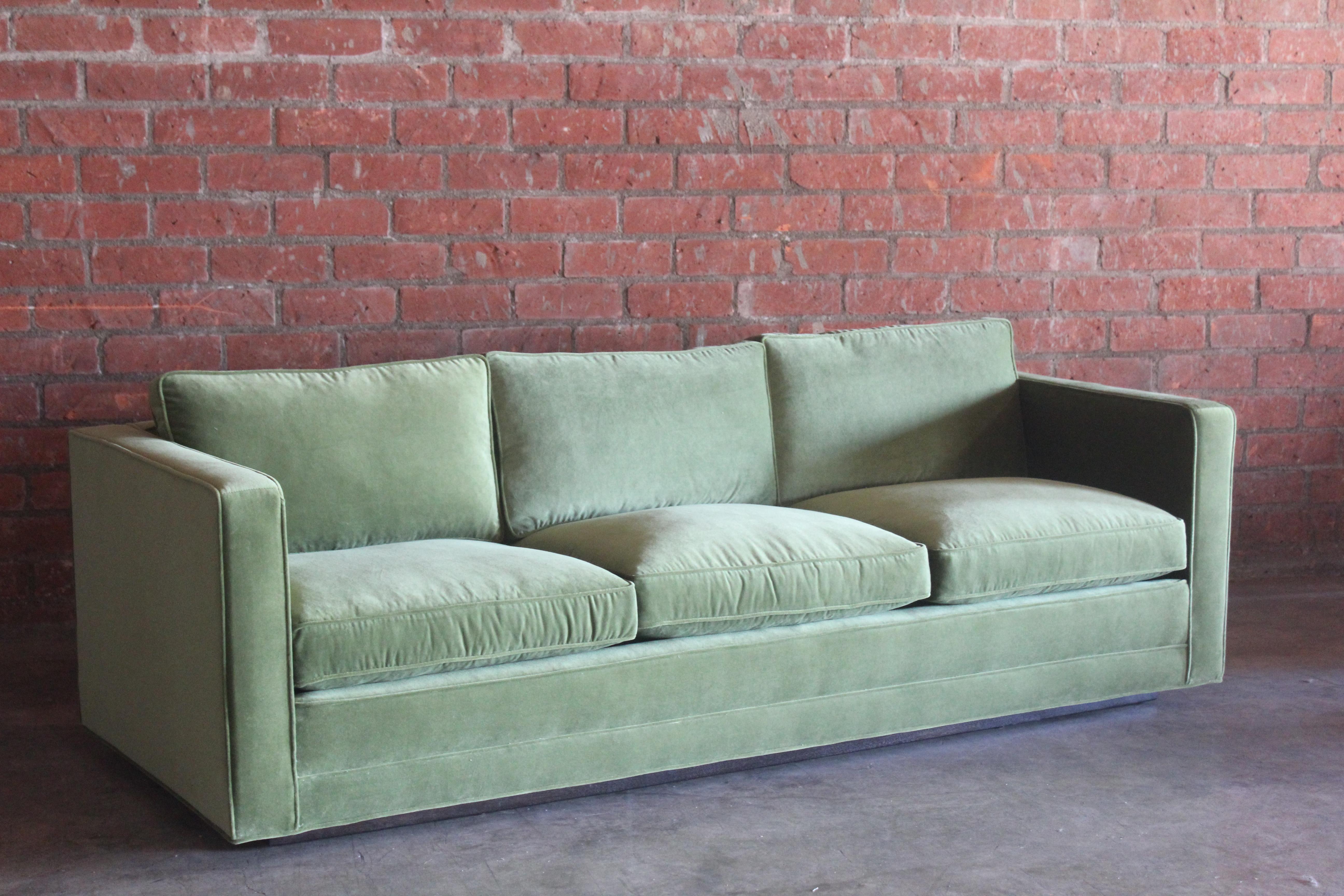 American Tuxedo Sofa by Edward Wormley for Dunbar, 1950s. Pair Available, Sold Separately