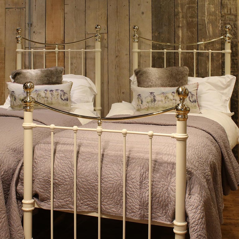 Matching Pair of Twin Brass and Iron Beds MPS33 at 1stDibs twin brass