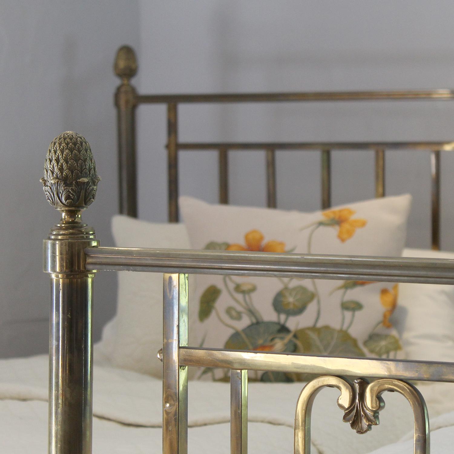 Edwardian Matching Pair of Waring and Gillow Brass Antique Beds MP51