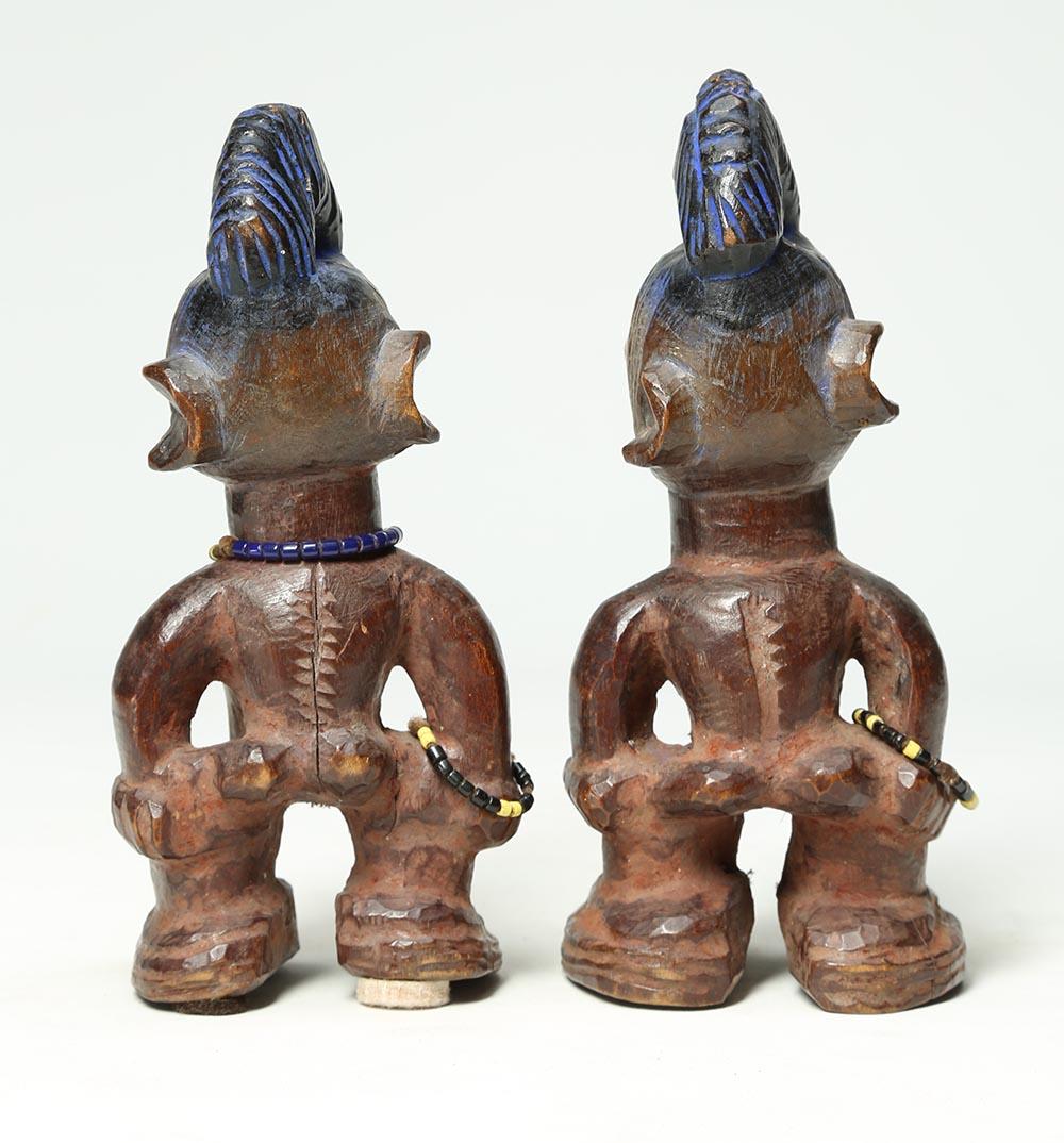 Hand-Carved Matching Pair of Yoruba Twin Figures Ibeji 8