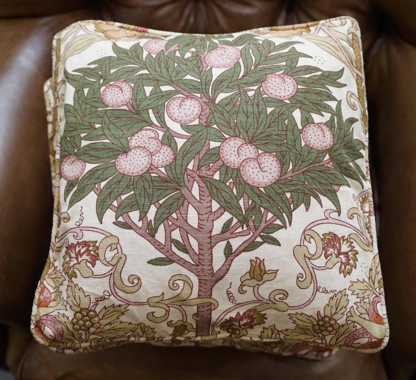 Fabric Matching Set of Liberty's London Scatter Cushions Part of a Large Suite