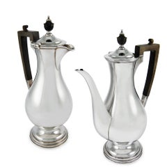 Matching Sterling Silver Baluster Shape Pots