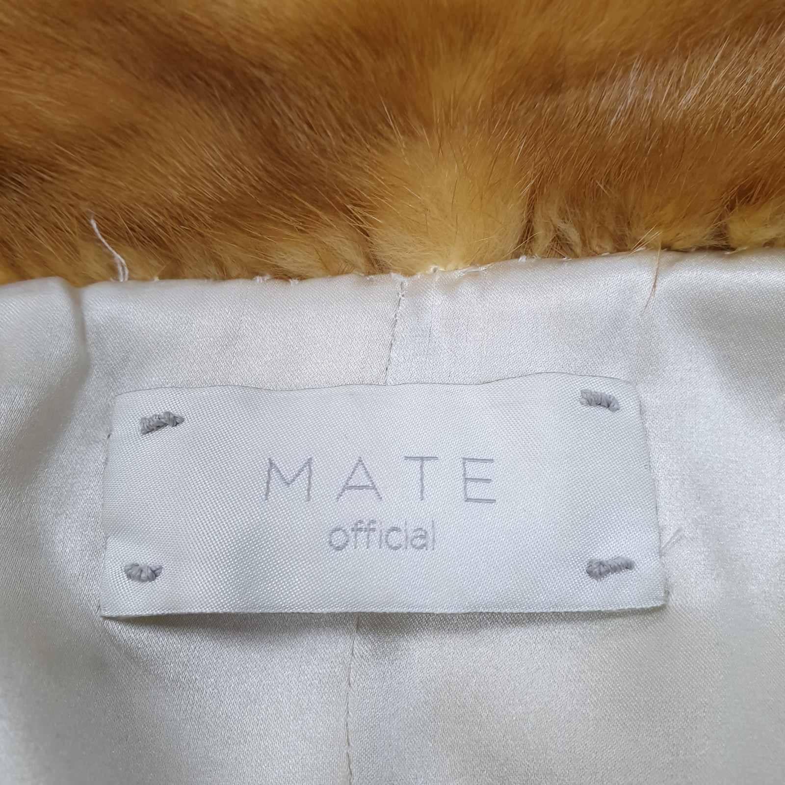 MATE 2017 Manteau en fourrure de vison marron avec étoiles blanches -Sz.42/ M Bon état - En vente à Krakow, PL