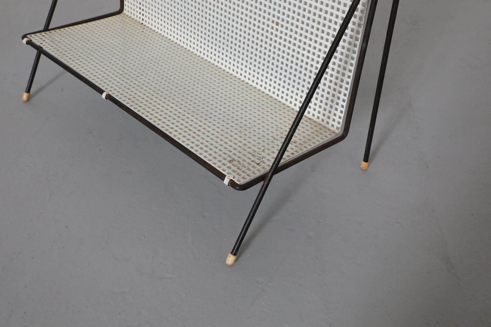 Mategot Inspired Perforated Metal Book Stand 5