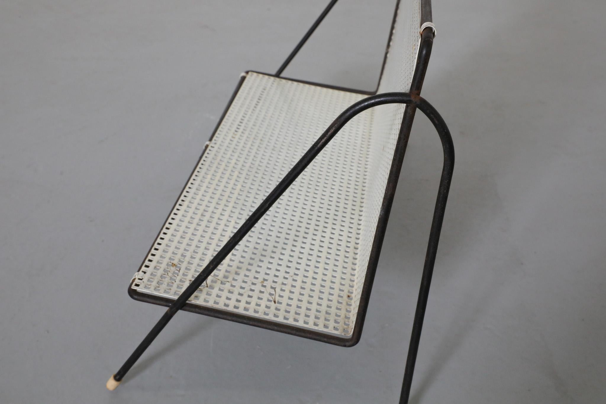Mategot Inspired Perforated Metal Book Stand 7