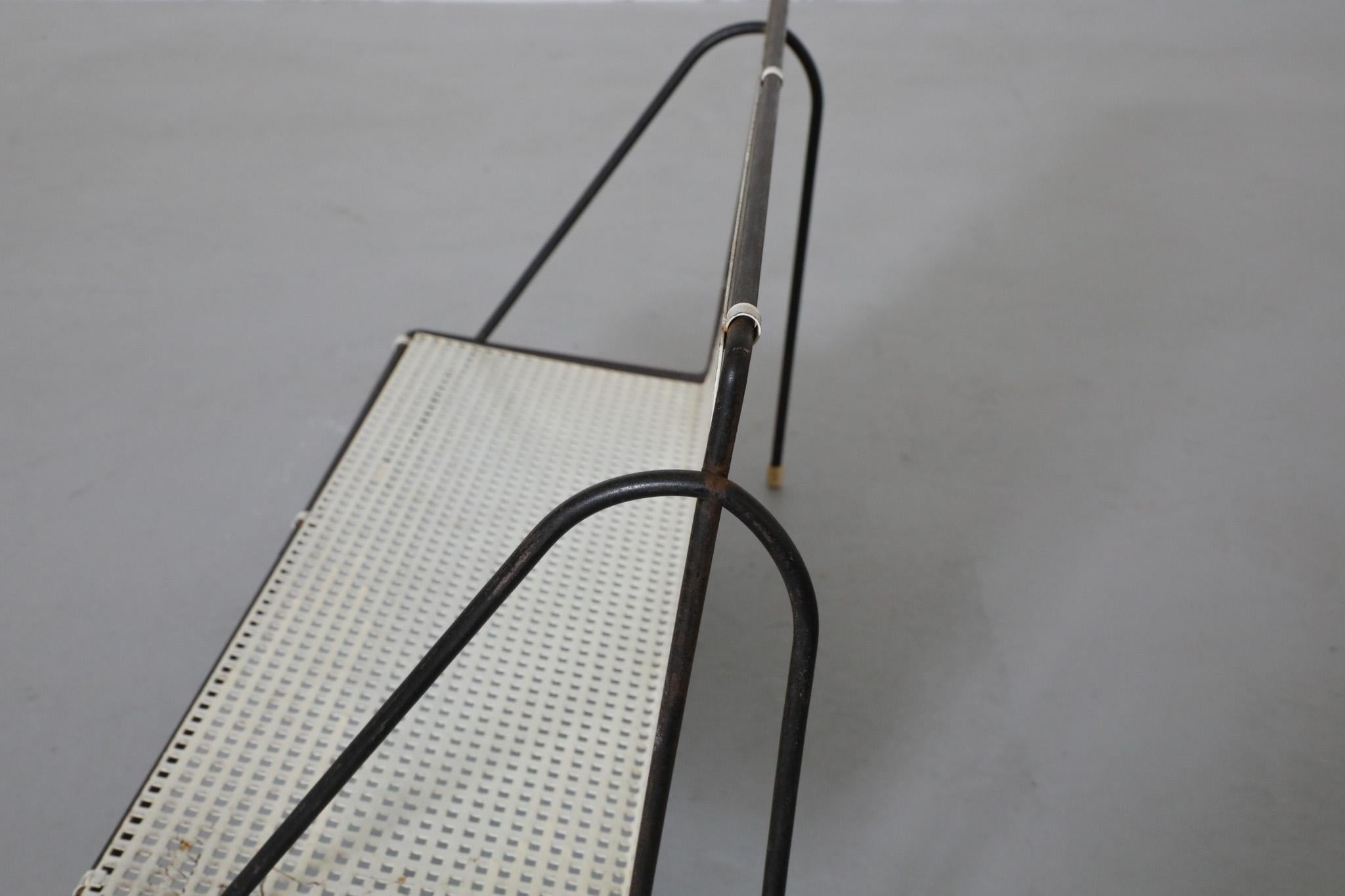 Mategot Inspired Perforated Metal Book Stand 8