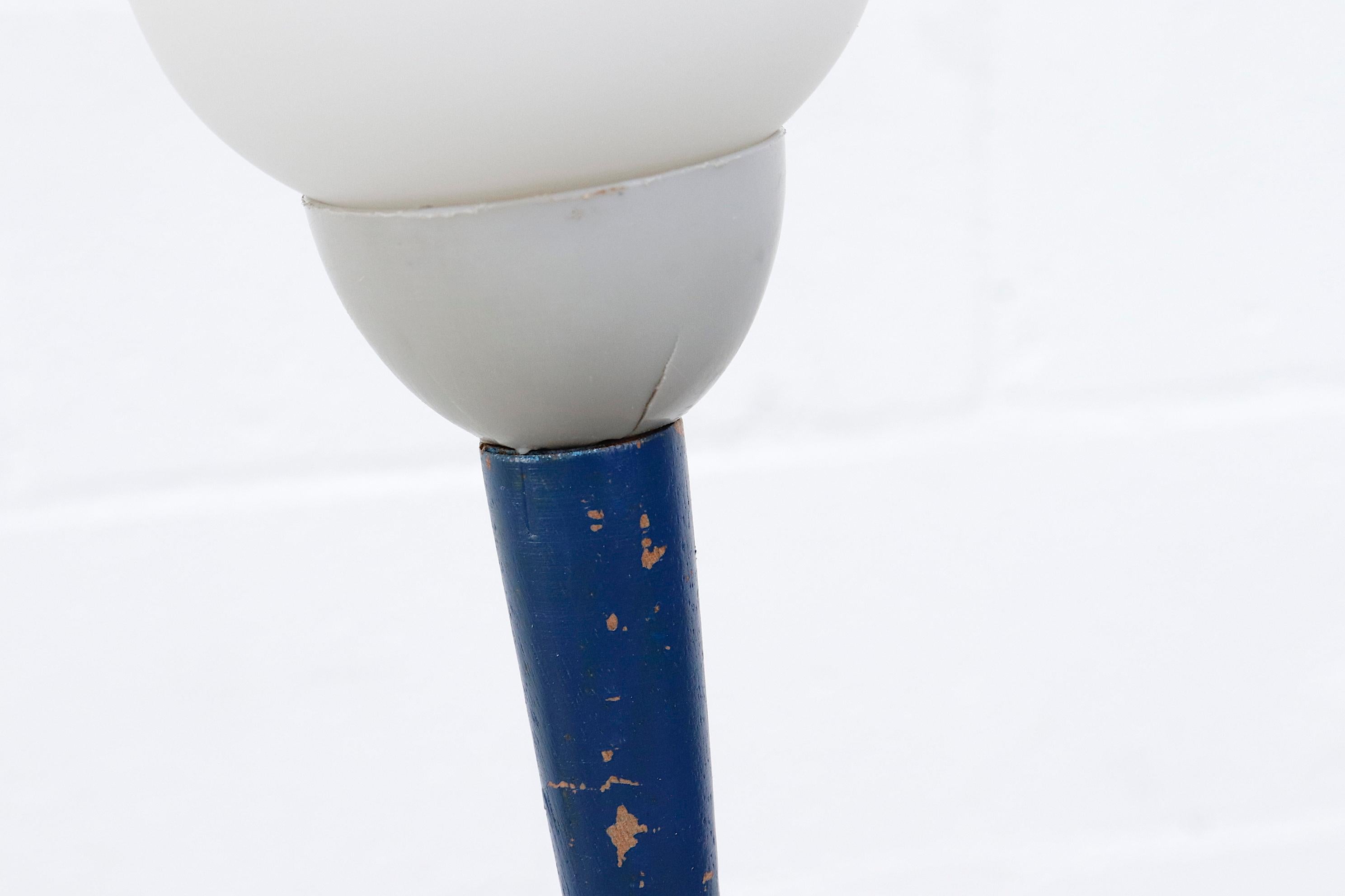 Dutch Mategot Inspired Tri-Armed Floor Lamp