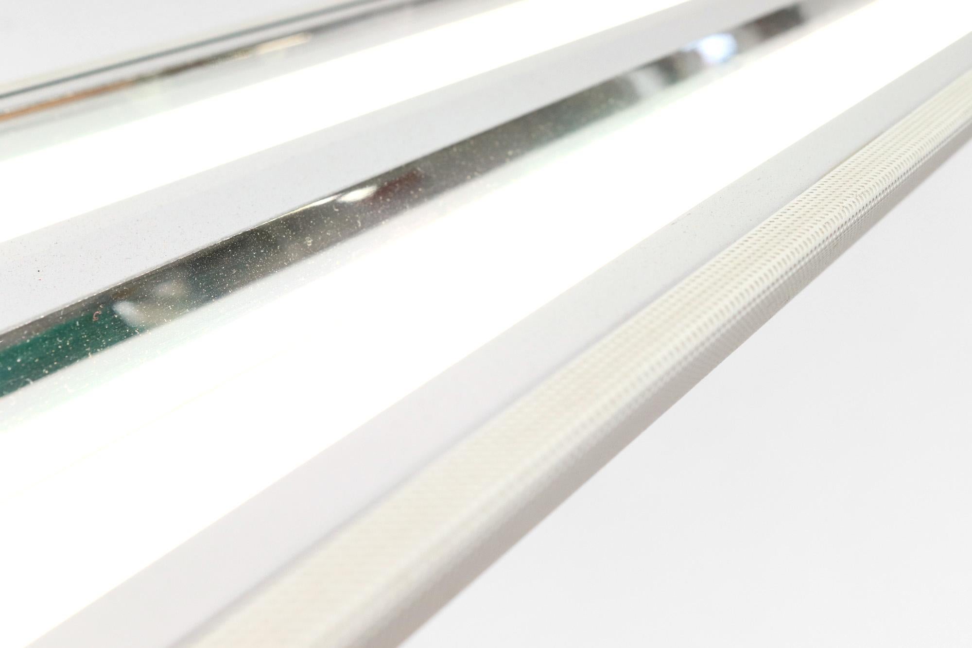 Mategot Inspired Waldmann Leuchten Beige Fluorescent Industrial Light For Sale 6
