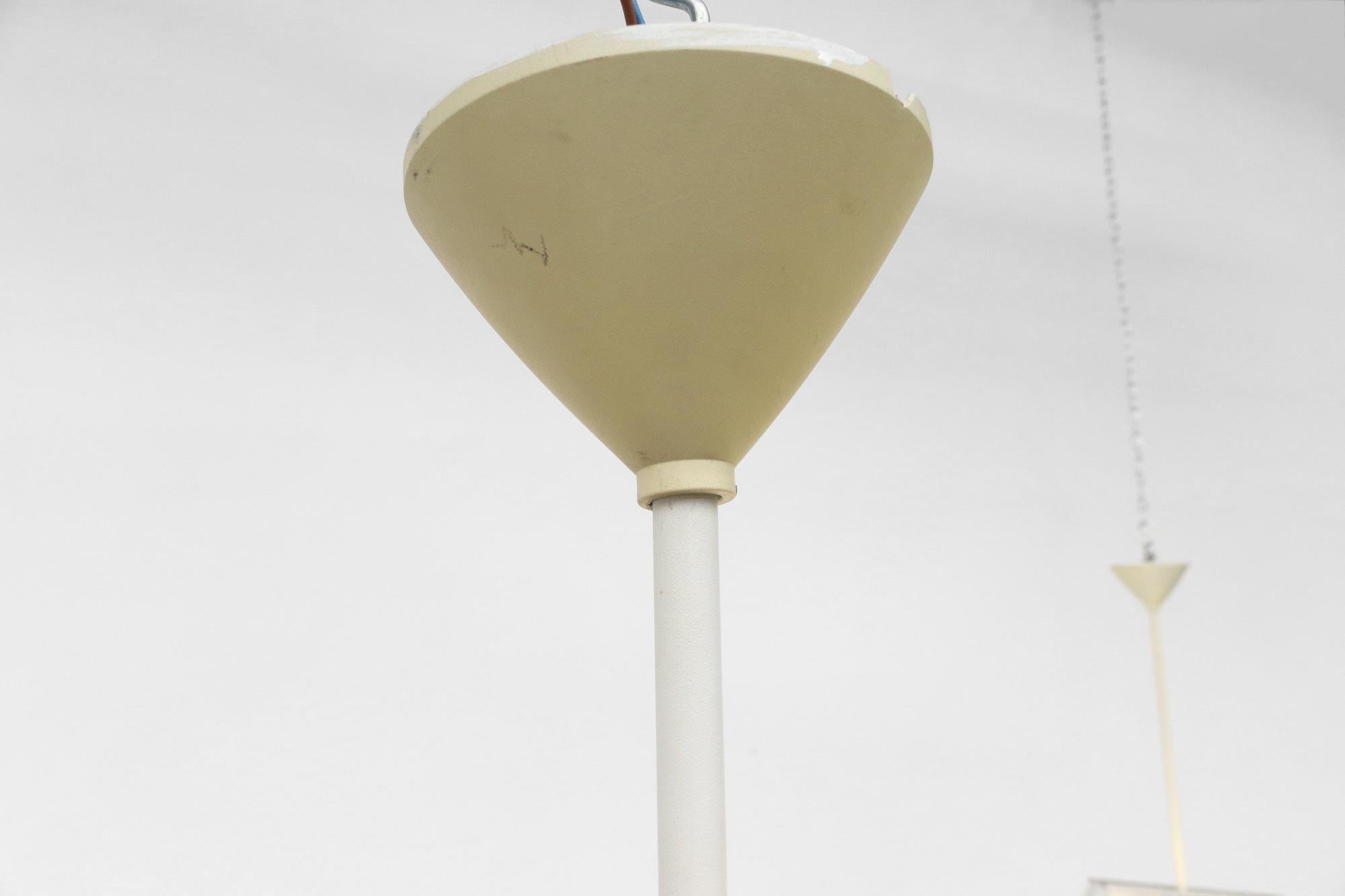 Mategot Inspired Waldmann Leuchten Beige Fluorescent Industrial Light For Sale 9