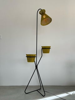 Mategot Mathieu Design Floor Lamp Planters France, 1953