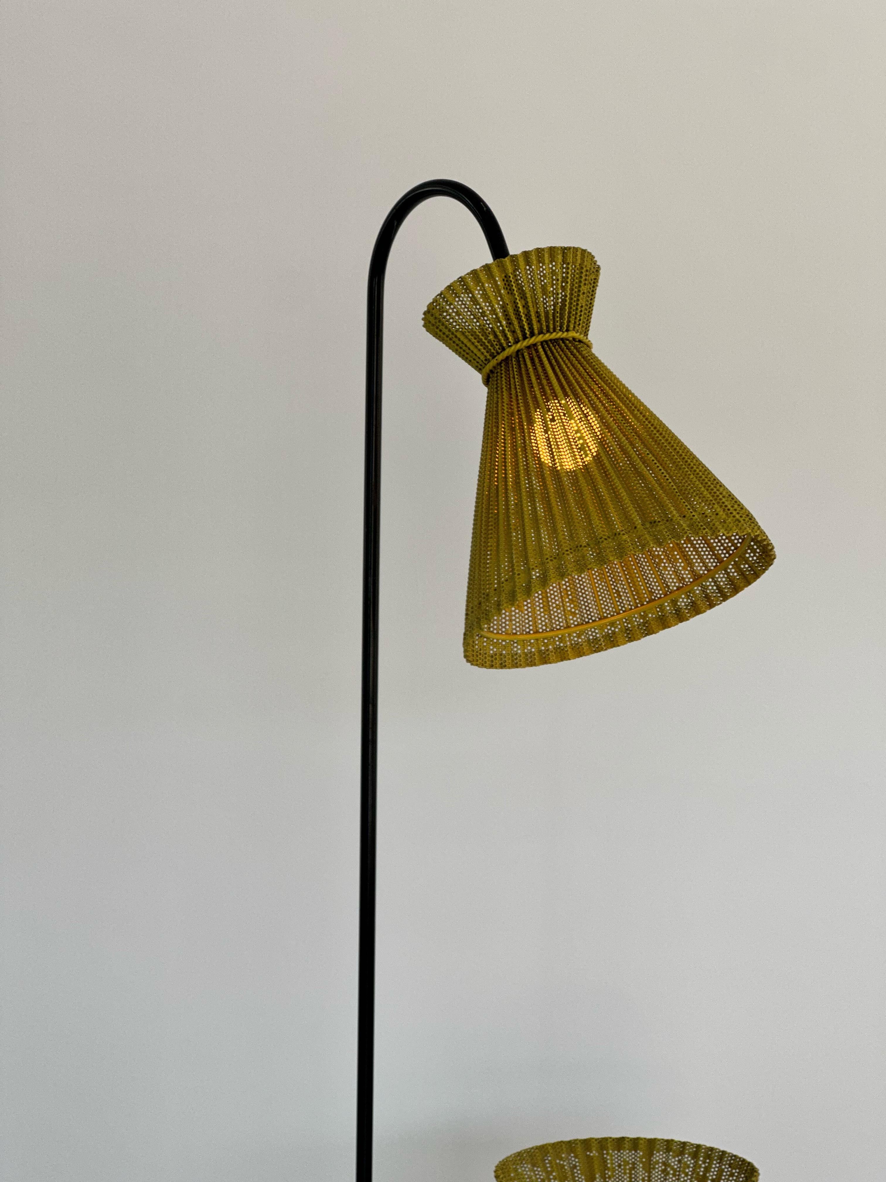Mid-Century Modern Mategot Mathieu Design Floor Lamp Planters France, 1953