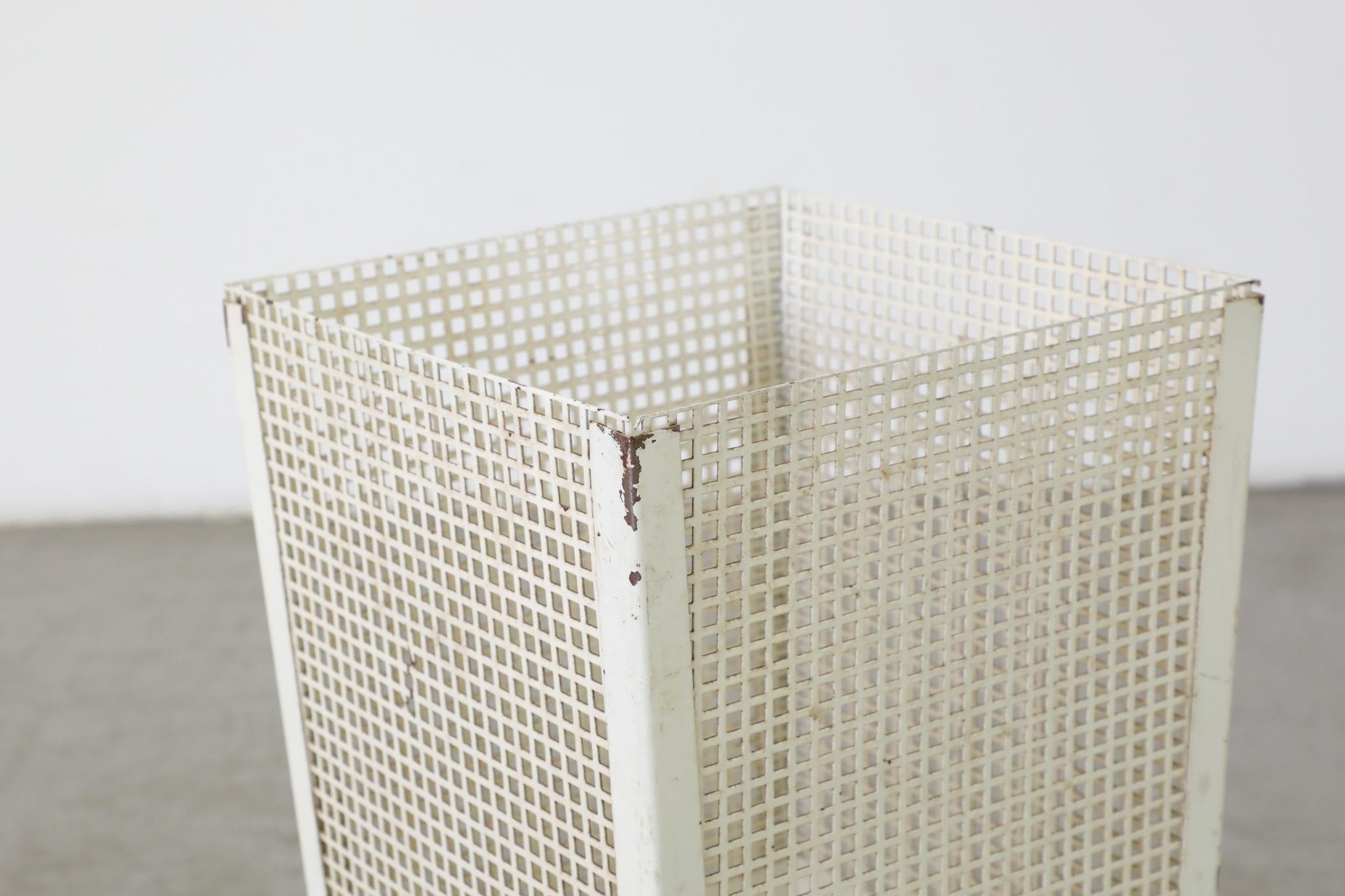 Mategot Style perforated Umbrella Stand or Waste Bin by Pilastro 1