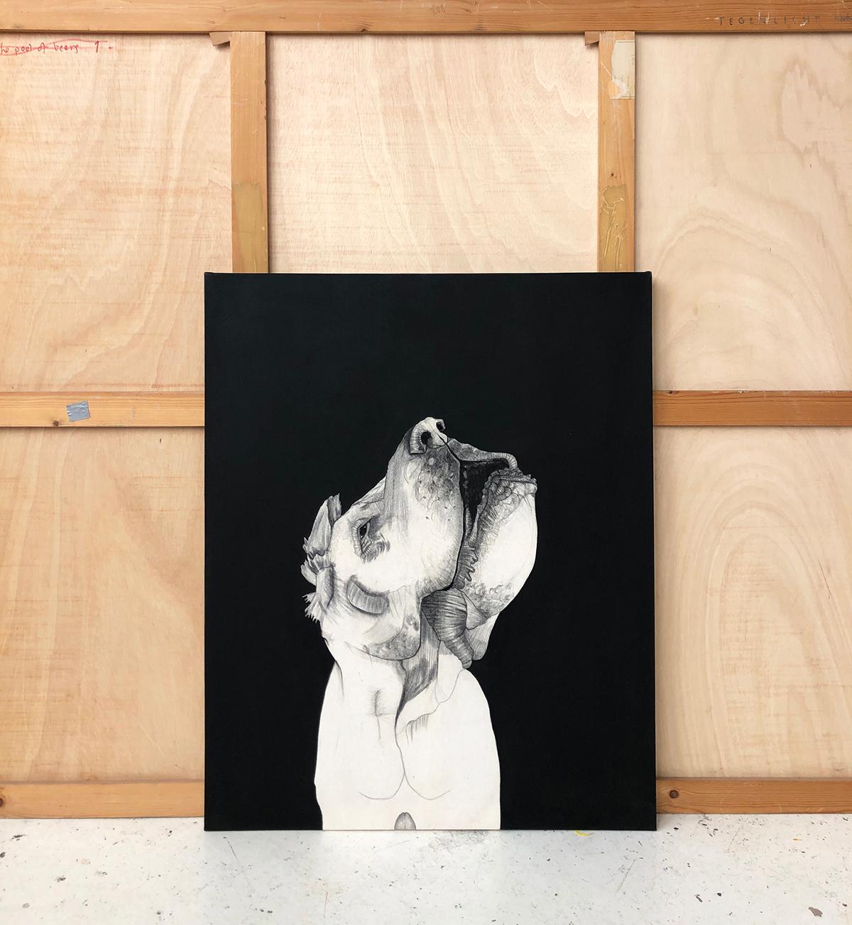 Figurative Painting di Mateo Andrea - PERRITO SEÑOR  2015