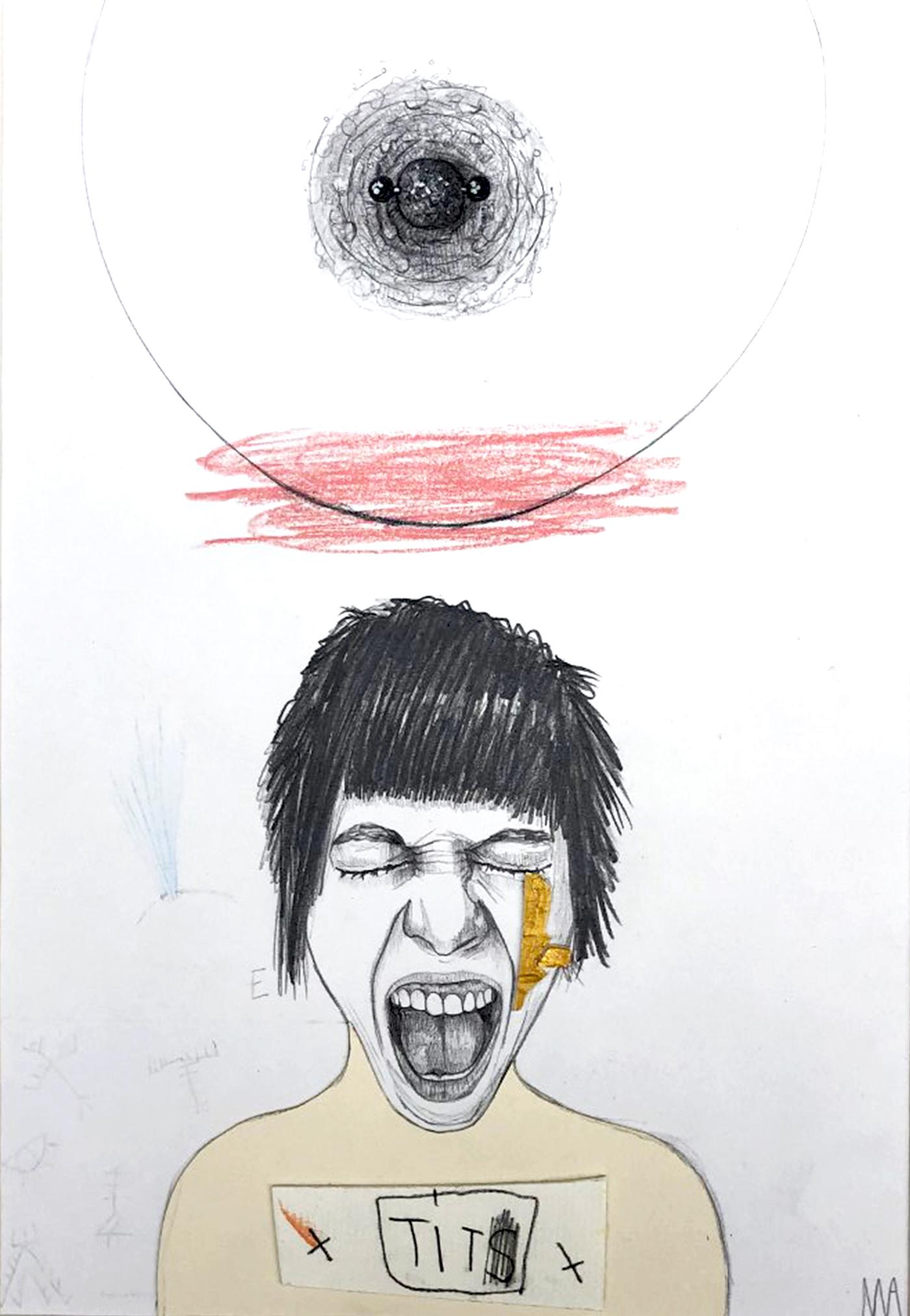 TIT
2017
Graphite, Couleurs et collage sur papier
SIgné au recto par l'artiste
29.7 x 21 cm
Prix de vente : 490 €