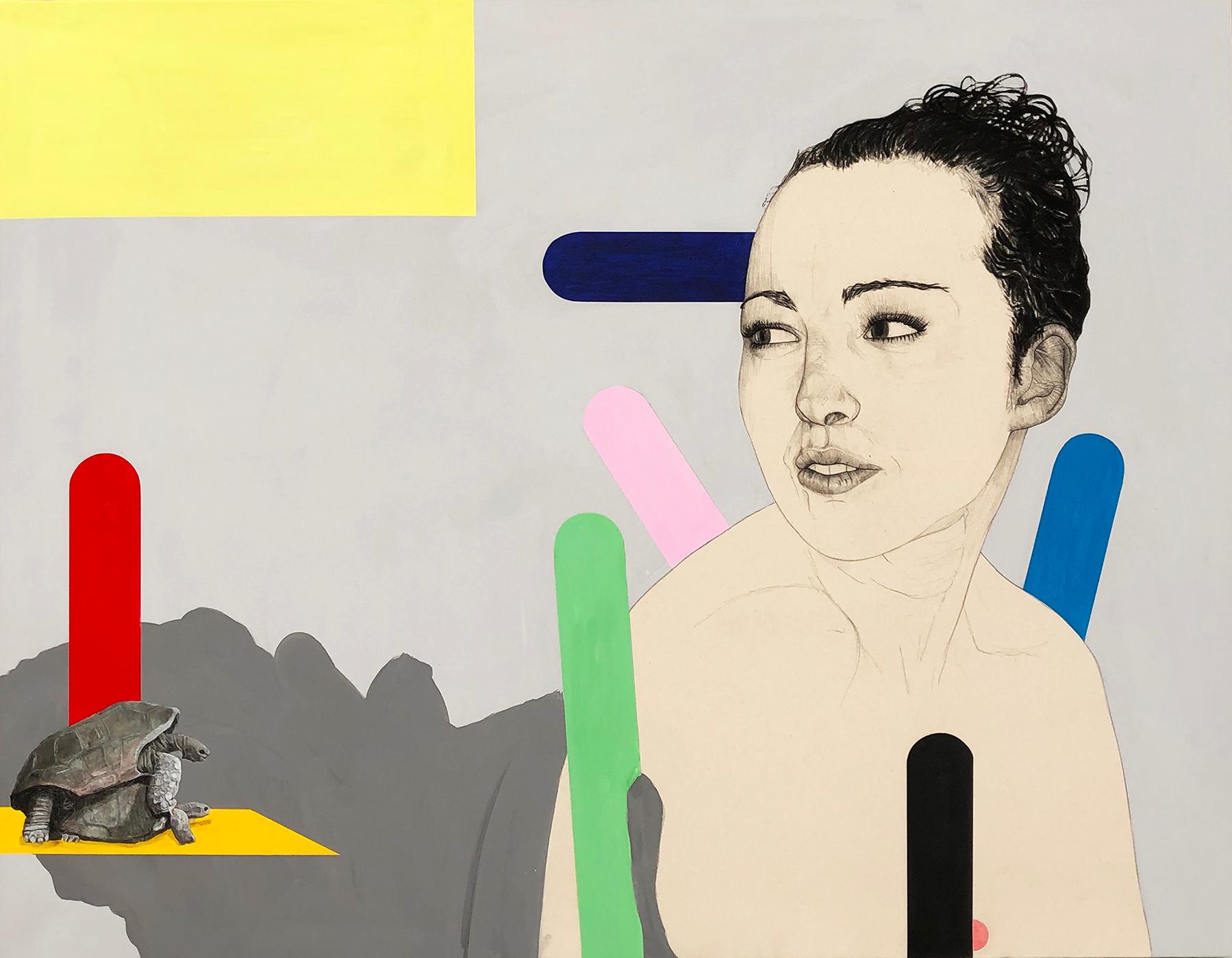 Titolo: Tortugas
Data 2020
Tecnica: Grafite, matita colorata, collage su carta
Dimensioni: 114x 146 cm
Firmato dall'artista sul fronte
Prezzo di vendita: 3900 euro 

Titolo : Golosina
Data 2017
Tecnica : Grafite, pastello a colori, collage su
