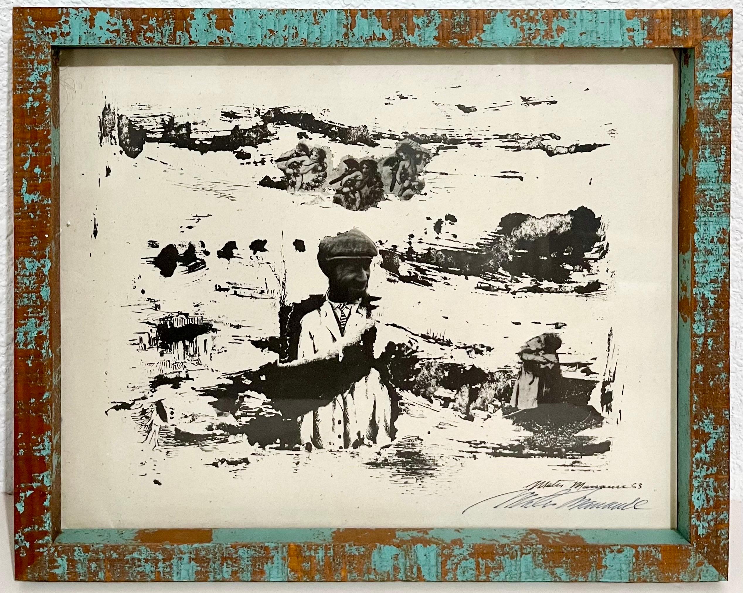 1963 Venezuelanischer modernistischer Mixed Media-Fotodruck Mateo Manaure, Fotografiekunst, Mateo Manaure im Angebot 1